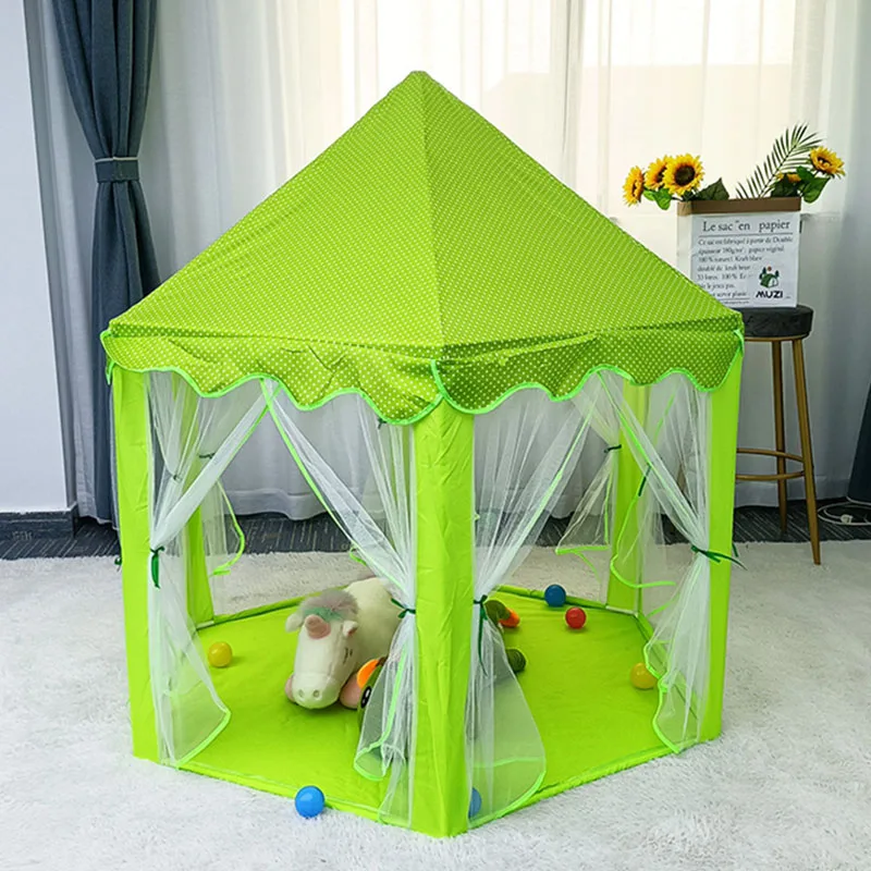 

Игровой домик, палатка, игрушки, бассейн для шаров, портативная складная палатка принцессы, замок, подарки, палатки, игрушки для детей, девоч...