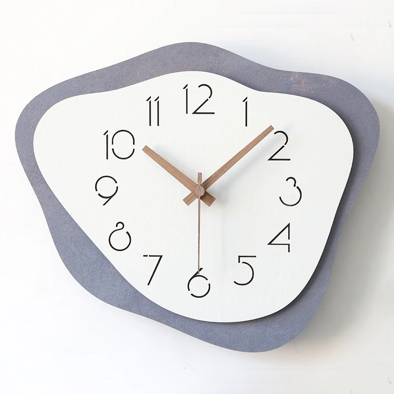 

Nordic Simple Wall Clock Modern Design Creative Art Quartz Silent Digital Wall Clock Living Room Horloge Murale Home Decoration