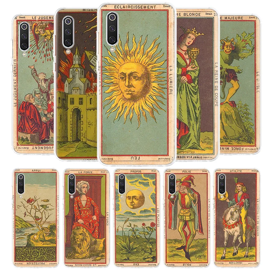 

Tarot Cards Reading Art Cover Phone Case for Xiaomi Redmi Note 9S 10S 11 10 9 8 Pro 8T 7 6 9A 9C 9T 7A 8A 6A K40 Luxury Coque