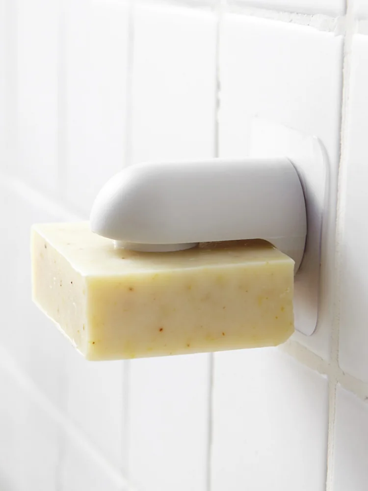 

Creative Magnet Soap Receiver Toilet Drainage Suction Cup Soap Box Creative Household Wall Soap Rack Hanging Wall Shelf 2021