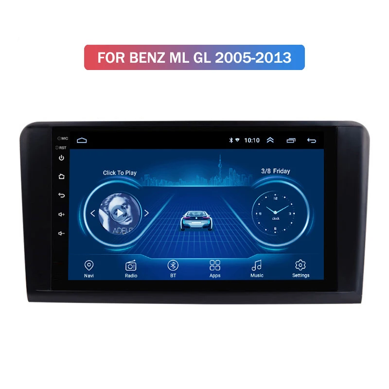 Новое поступление автомобильный GPS навигатор на Android 9 для Benz ML GL Series 05 13