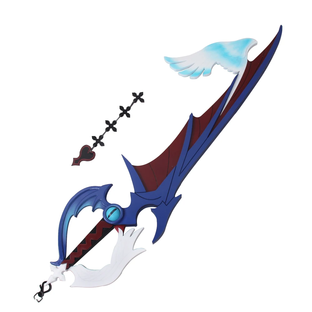 Kingdom Hearts: Birth by Sleep Cosplay Prop Riku Keyblade for Fancy Stage Performance Props on-destructive can pass security