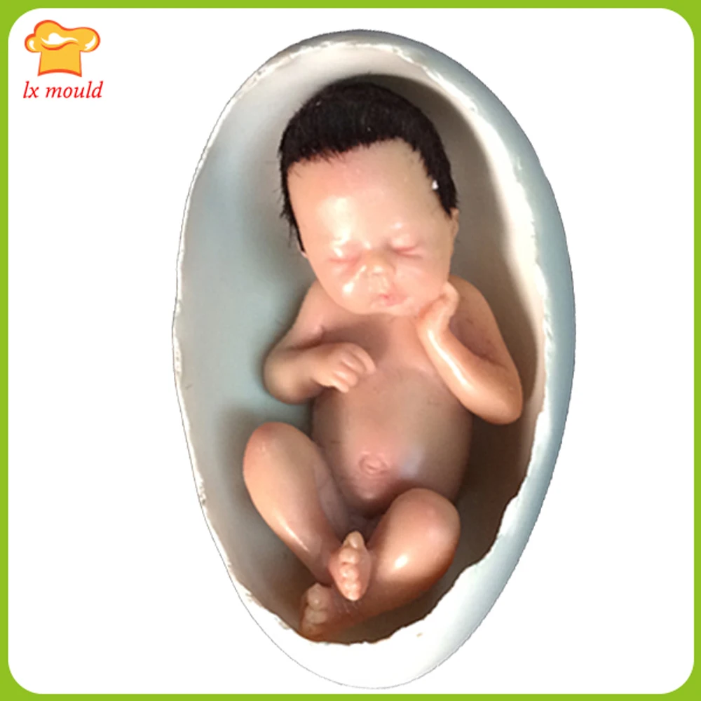 3D форма для куклы в виде яиц мыло полимерная глина холодный фарфор/форма свечи