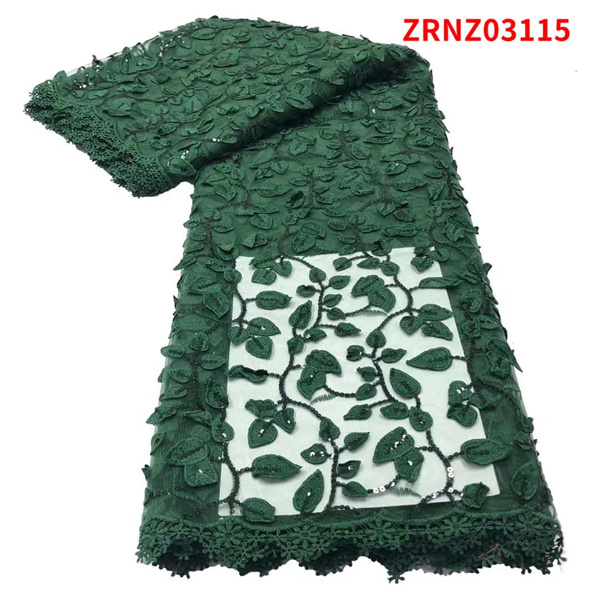 

Selling French Lace Sequins Fabric Elegant African Nigerian Woman ​​Tulle ​Breathable Party Dress 5 Yards/Lot ZRNZ03115