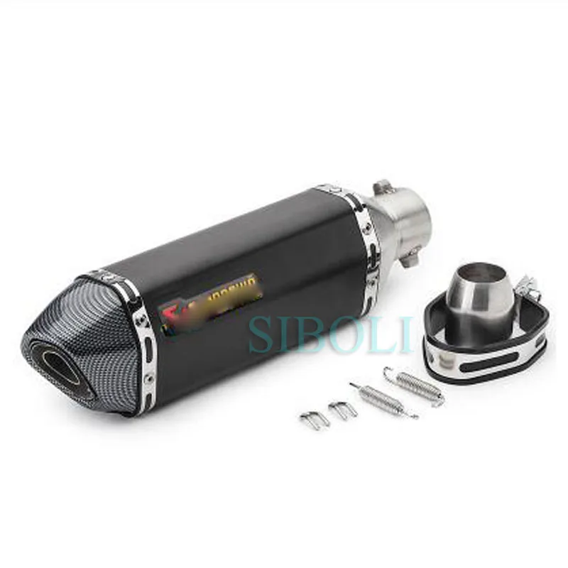 Sticker 36-51 мм Универсальный мотоцикл Akrapovic выхлопная Модифицированная глушитель труба скутер питбайк грязь Мотокросс для Yamaha R1 ER6N CBR250R - Цвет: Sticker