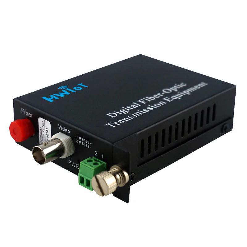 1 Channel 1 Pair Optic Video Transmitter and Receiver HD-TVI/CVI/AHD Fiber Media Converter with or without RS485 Data 20KM