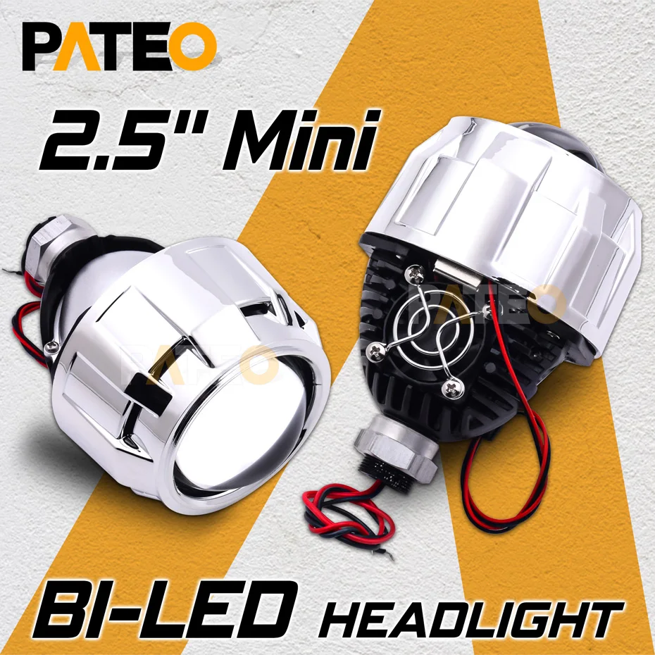 

Универсальные мини-светодиодные лампы Bi, линзы для фар 2,5 дюйма WST H1 H4 H7, светодиодные автомобильные лампы 6000K, модификация аксессуаров «сделай сам»