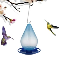 16x16x19cm outdoor hummingbird auto water feeder plastic hanging bird feeder bird drinker waterproof yard garden decoration
