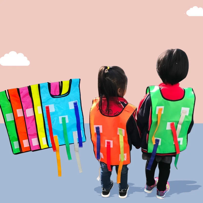

Kids Outdoor Funny Game Catching Tail Training Waistcoat Belt Props For Teamwork Sport Game Toys For Children Adult Kindergarten