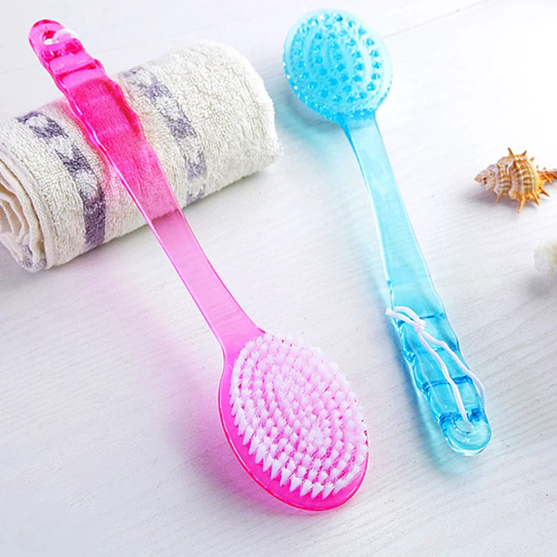 

Bath Brush Back Body Exfoliation Bathroom Brush Skin Clean Wash Tool Scrubber Brush With Handle Exfoliating Scrub Skin Massager