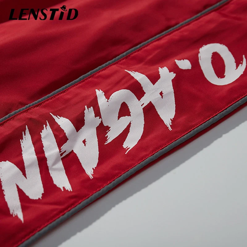 

LENSTID 2019 Autumn Black Harajuku Jogger Sweatpants Men Hip Hop Track Pants Streetwear Fashion Casual Striped Harem Trousers