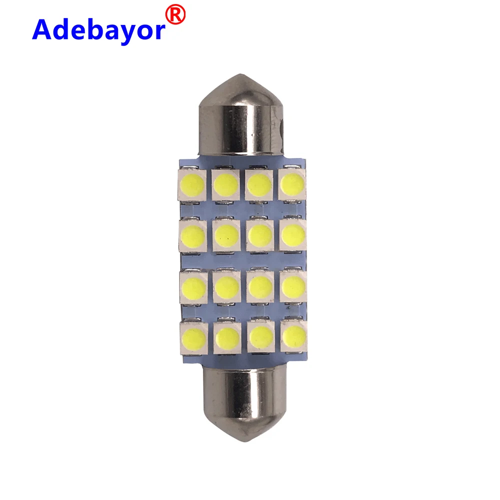 400 шт. гирлянда светодиодный 41 мм 3528 1210 SMD 16 Светодиодный белый светильник