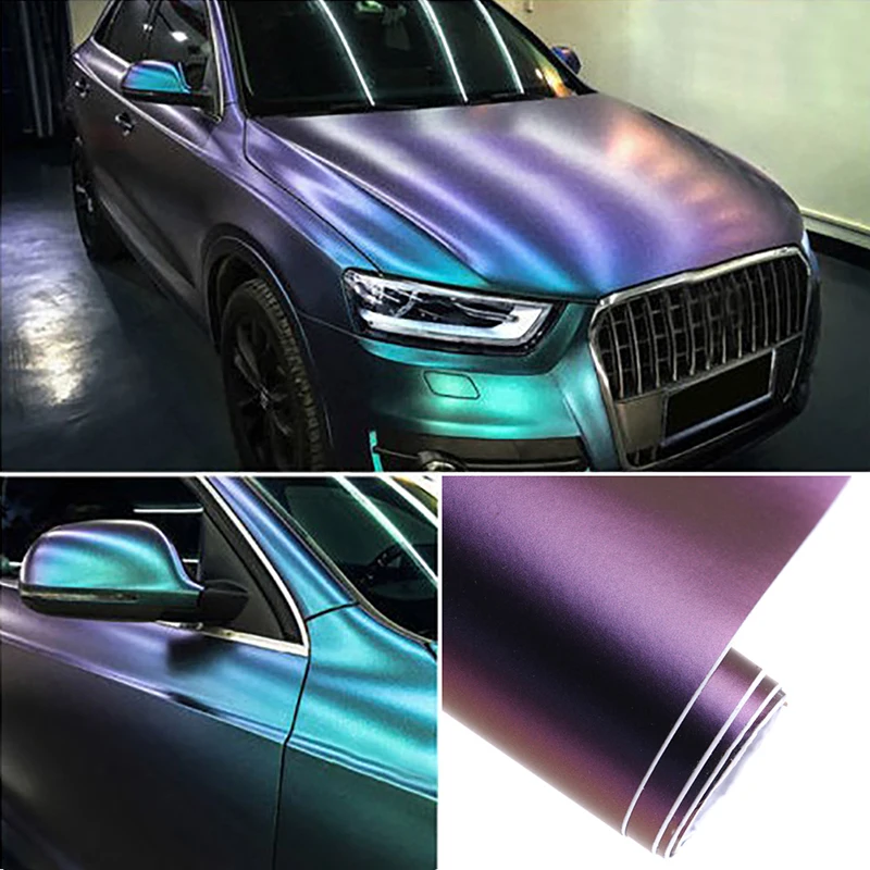 

Glossy Chameleon Pearl Glitter Vinyl Sticker Car Whole Body Wrap Film Film 60in