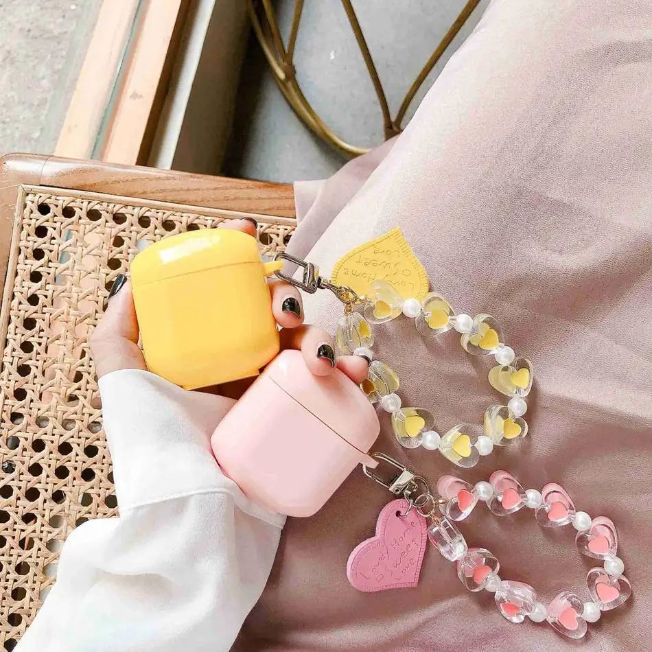 

For Edifier lollipops Case ins love heart cute Wristband Bracelet chain Protect Cover lolli pods TWS Wireless Earphone Case