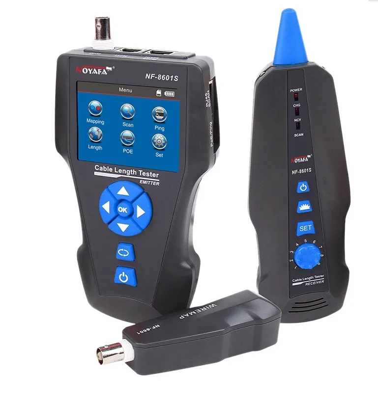 

NF-8601S Multifunction TDR Measure Length Network Cable Tester With PoE/PING/Port Flash Function Voltage Detector