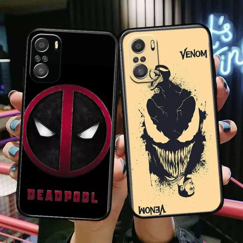 

Marvel Deadpool venom For Xiaomi Redmi Note 10S 10 9T 9S 9 8T 8 7S 7 6 5A 5 Pro Max Soft Black Phone Case