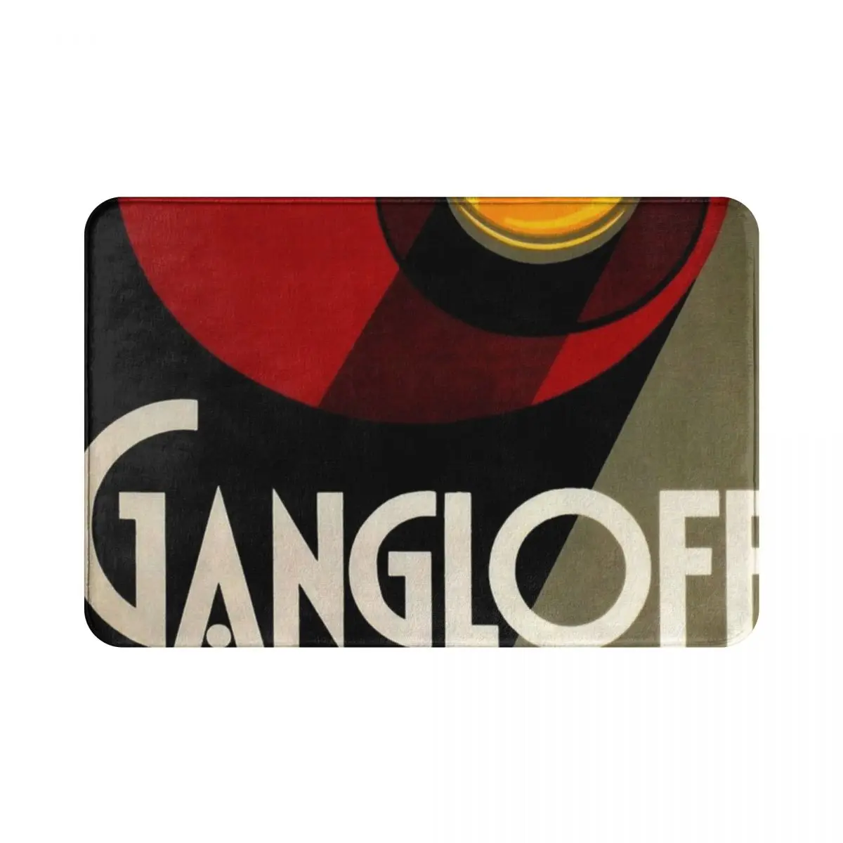 

Vintage Red Gangloff Polyester Doormat Rug carpet Mat Footpad Anti-slip Water oil proof Entrance Kitchen Bedroom balcony toilet