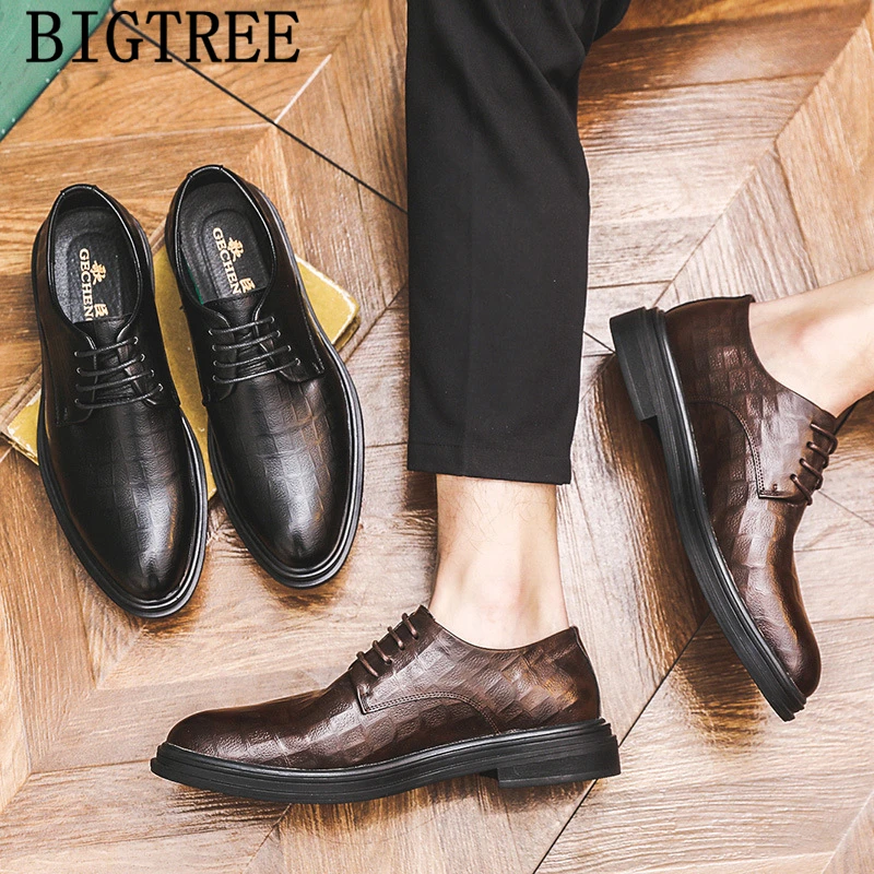 

Office Shoes Men Formal Evening Dresses Italian Men Leather Shoes Business Brown Dress Coiffeur Classic Shoes Men Oxford Zapatos