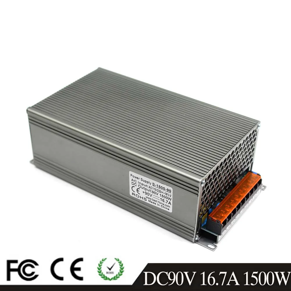 DC90V переключатель питания 16.7A 1500 Вт драйвер адаптера Трансформатор 110 В 220 AC DC 90 в