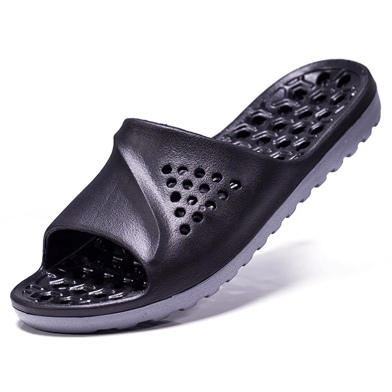 

Summer indoor men's bathroom bathroom shower slippers bath shoes beach shoes swimming pool soft