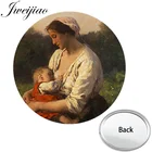 Карманное мини-зеркало Youhaken для мамы и дочки, одностороннее плоское компактное портативное простое зеркало для макияжа