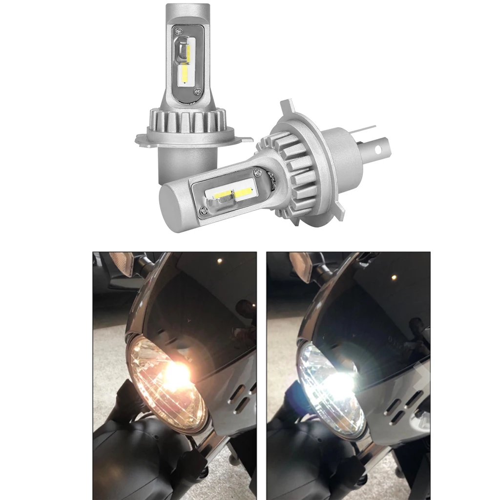 

Motorcycle Waterproof H4 30W 6000K 1800LM LED Hi/Lo Beam Lamp Bulb Motorbike