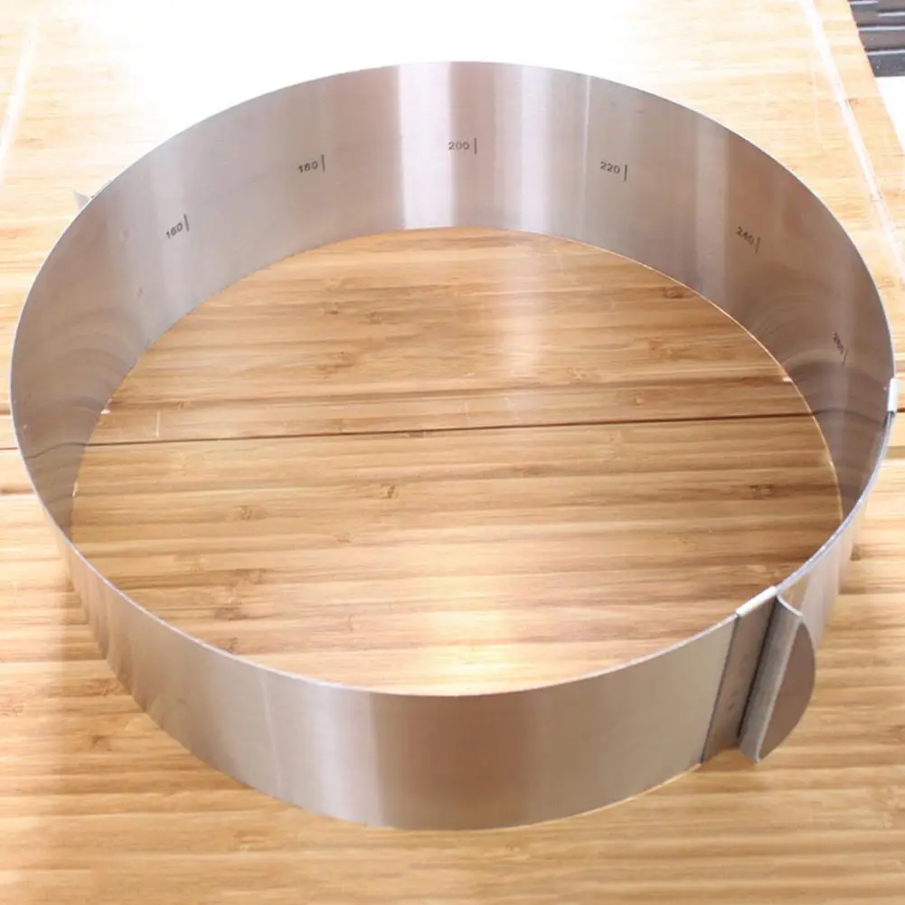 

1 шт. выдвижное стальное кольцо для Мусса в форме шоколадного торта сыра размер выпечки Серебряный Регулируемый набор инструментов для выпе...