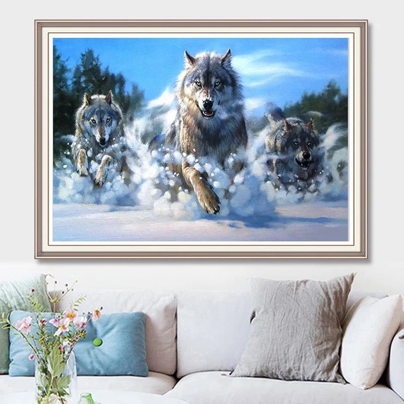 Картина для алмазной мозаики с изображением тигра и кота | Дом сад