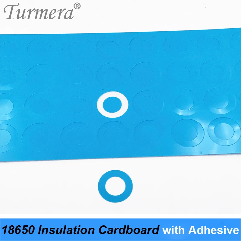 Turmera 100 шт. 70 1S 18650 изоляционный картон с клеем для аккумуляторной батареи клей