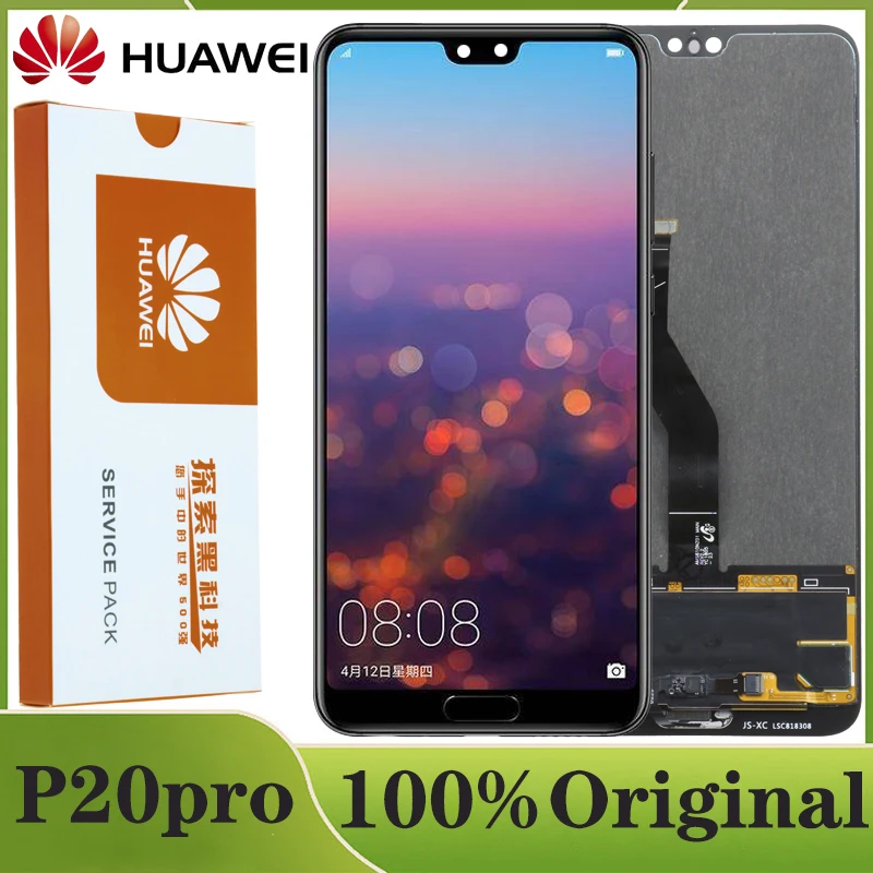 Оригинальный сменный дисплей 6 1 дюйма со сканером отпечатков пальцев для Huawei P20 Pro