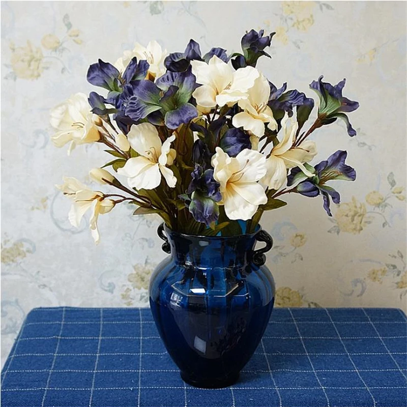 1 шт. Искусственные Шелковые погремушки искусственные лилии цветы фон для