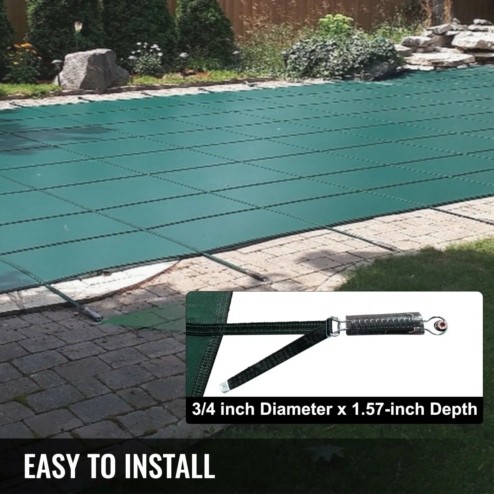 VEVOR-cubierta de seguridad rectangular para piscina, cubierta protectora para invierno, para el hogar-2
