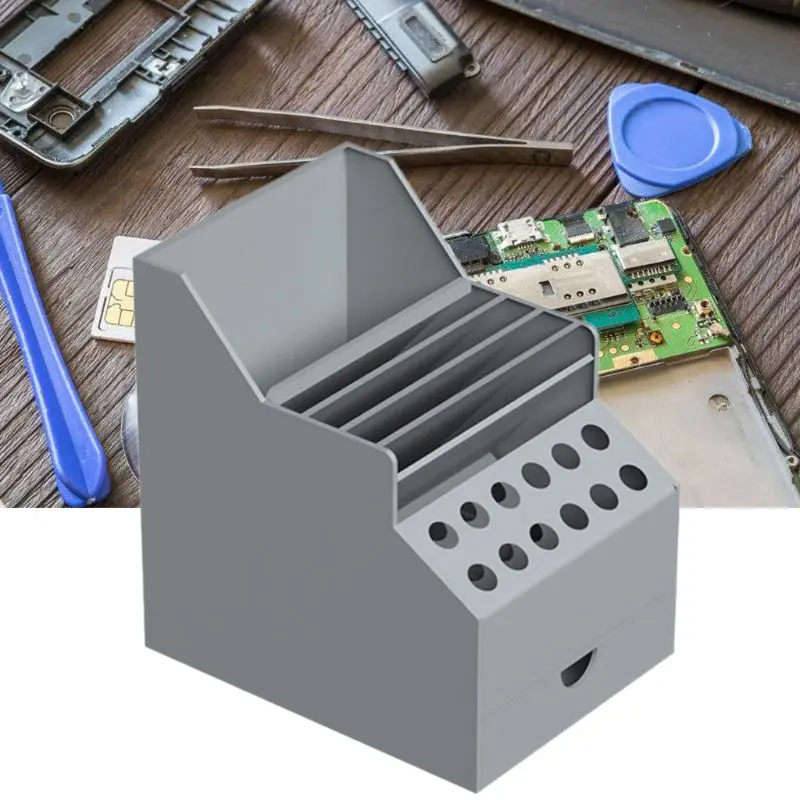 

Plastic Tool Box Screwdrivers Tweezers Pliers Electronic Component Storage Box Mobile Phone Repair Desk Desktop Storage
