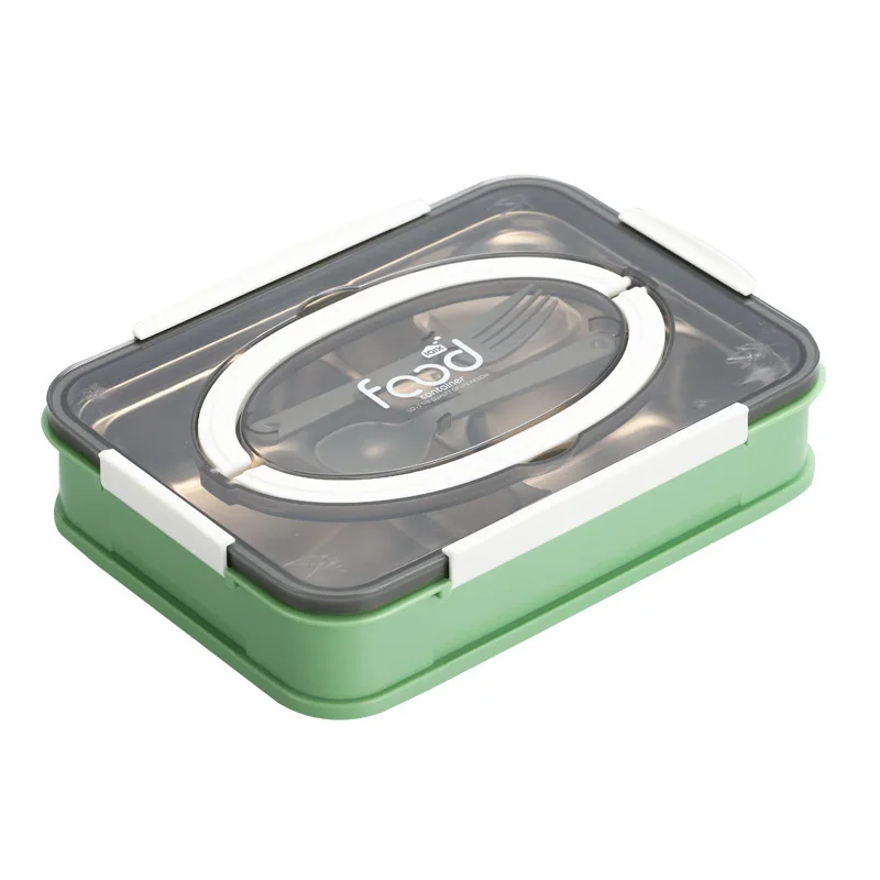

304 stainless steel lunch box with tableware, soup cup, student lunch box, portable and multifunctional lunch box