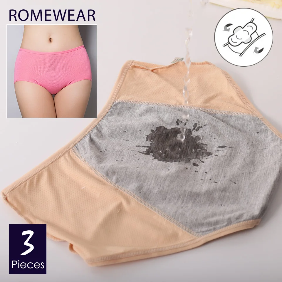 Сетчатые дышащие трусики для менструального периода женское нижнее белье Плюс