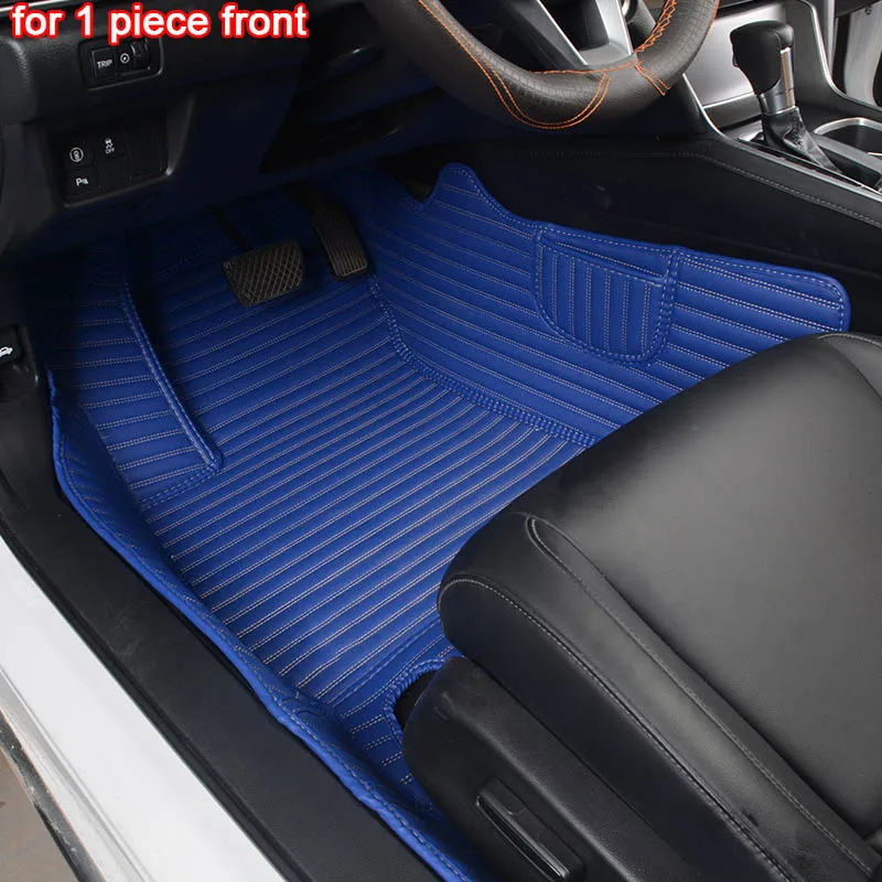 blue 1 piece KADULEE изготовленный на заказ автомобильный коврик для Mazda 3 cx3 5 6 8 CX-5 CX-7 MX-5 CX-9 CX-4 atenza коврики стайлинга автомобилей, автомобильные аксессуары - Название цвета: blue 1 piece