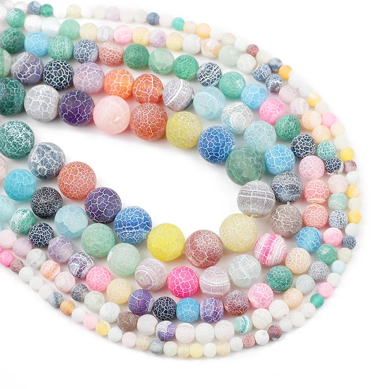 Бусина-разделитель из натурального камня для изготовления ювелирных изделий, 4/6/8/10/12 мм