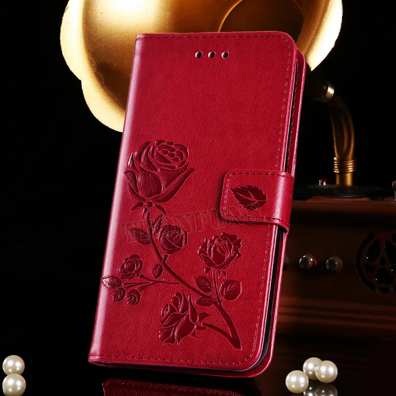 Кожаный чехол книжка с 3D цветами для Huawei Y5 Y6 Y9 Y7 Prime 2019 Y5lite 2018 бумажник Honor8S 8 S
