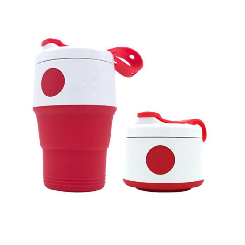 395 мл Лидер продаж складная кофейная чашка уличная силиконовая бутылка для воды