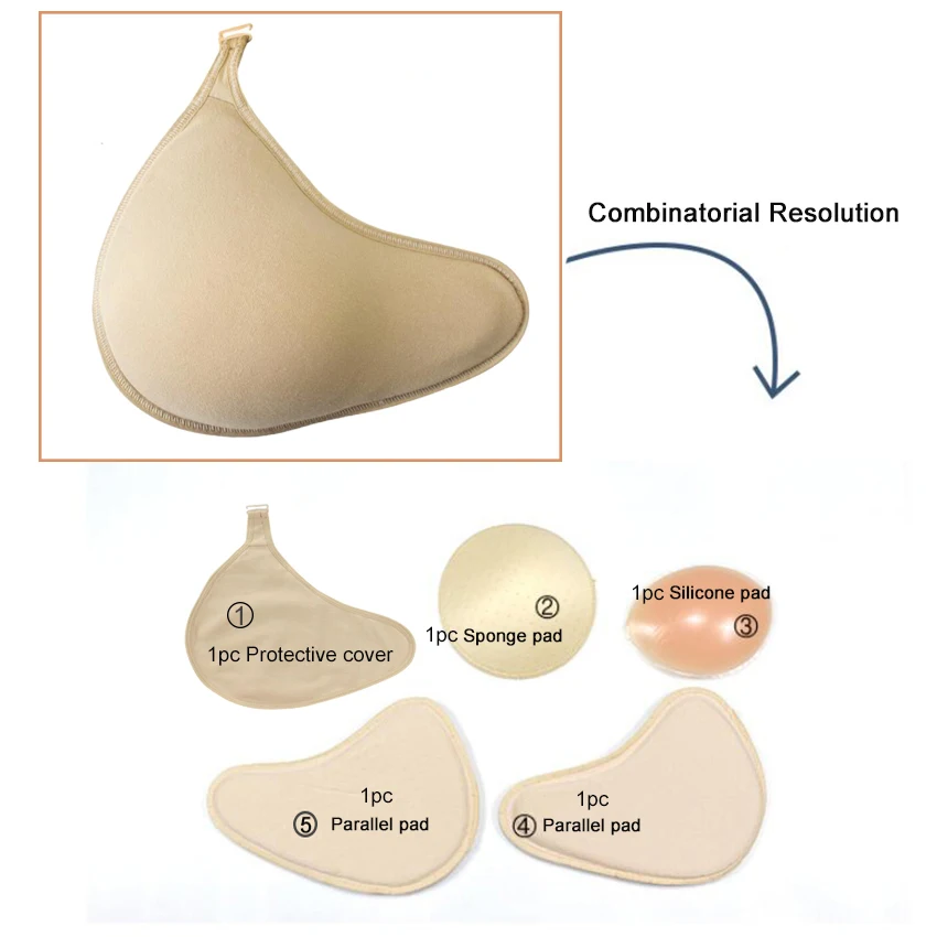 Поддельные формы для груди губка легкая сборка Силиконовая накладка