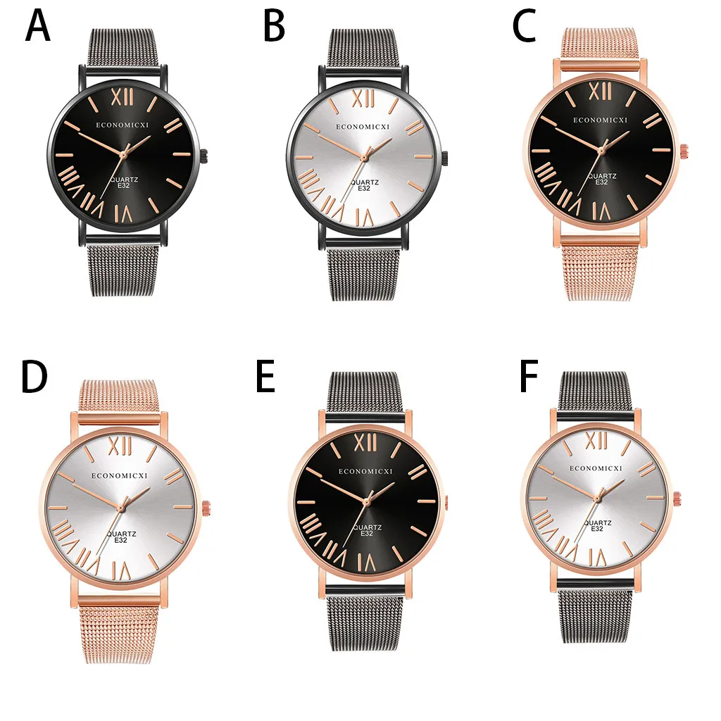 Мужские кварцевые наручные часы Повседневная и деловая серия с ремешком-сеткой