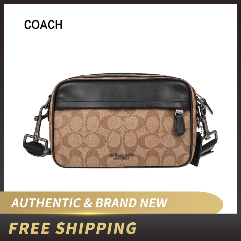 Подлинная оригинальная и совершенно новая мужская сумка через плечо Graham подпись