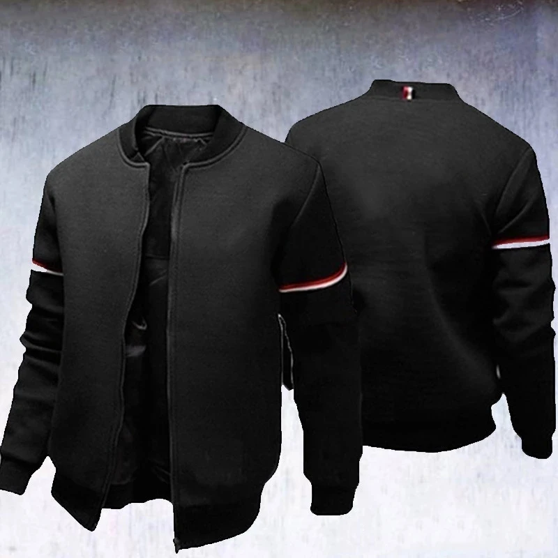 

Мужская осенне-зимняя куртка на молнии, приталенная спортивная куртка для бейсбола, 2021