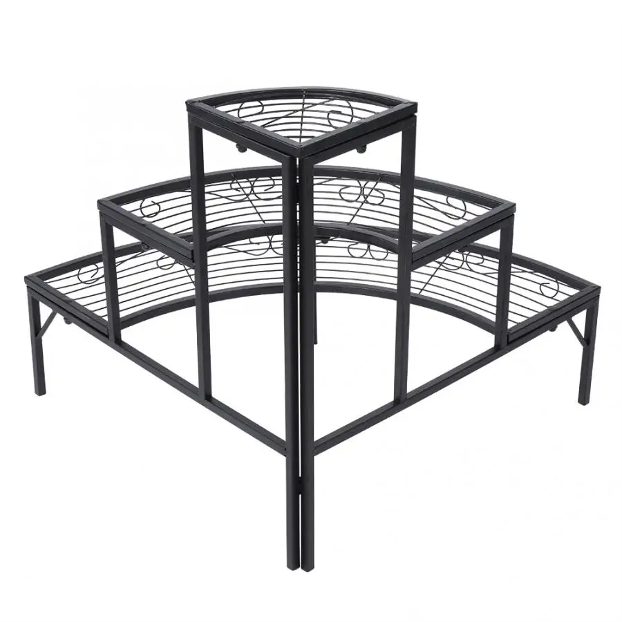 3 уровневая стойка для хранения растений угловая полка домашнего растения