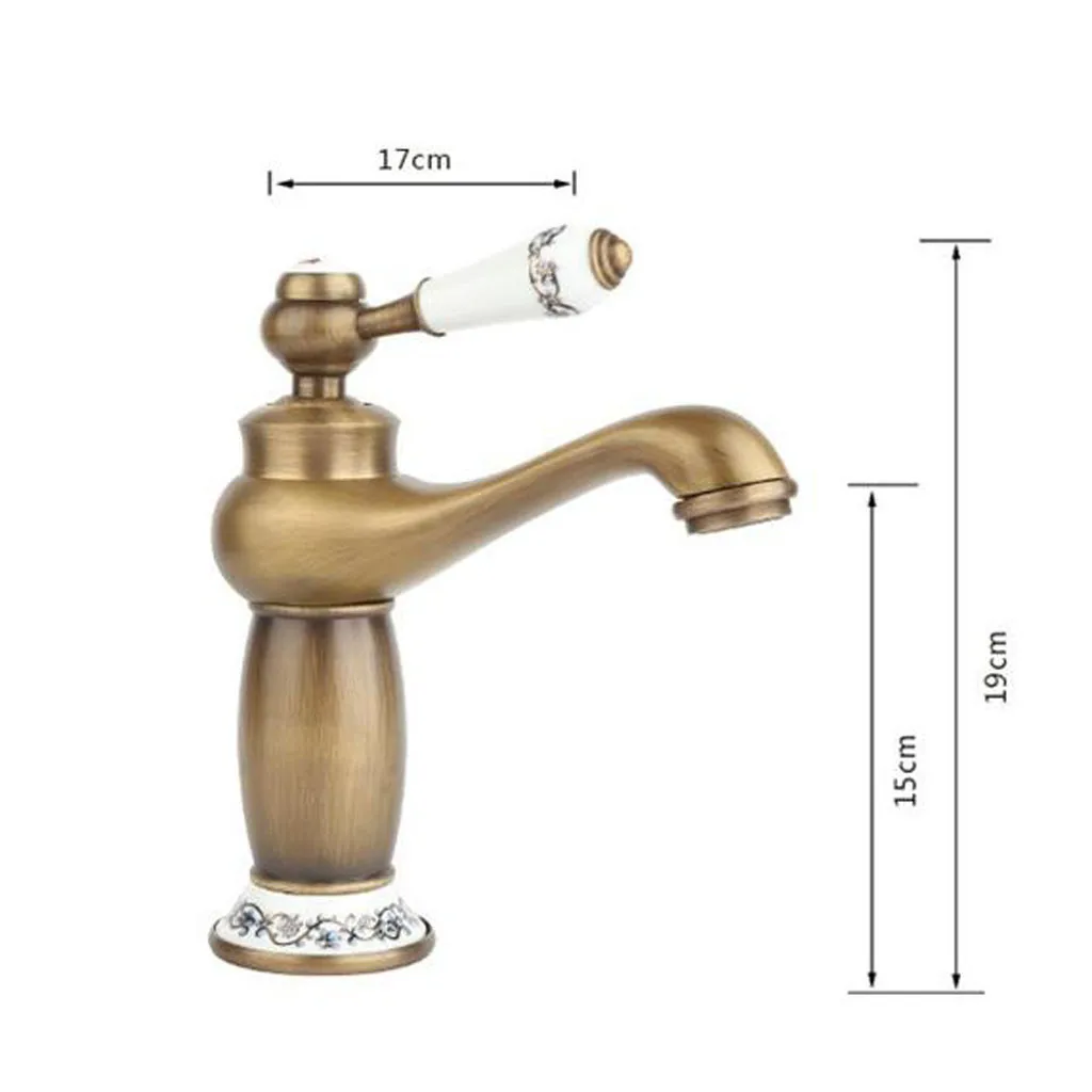 Роскошный смеситель для раковины один кран хромированный моно ванной комнаты