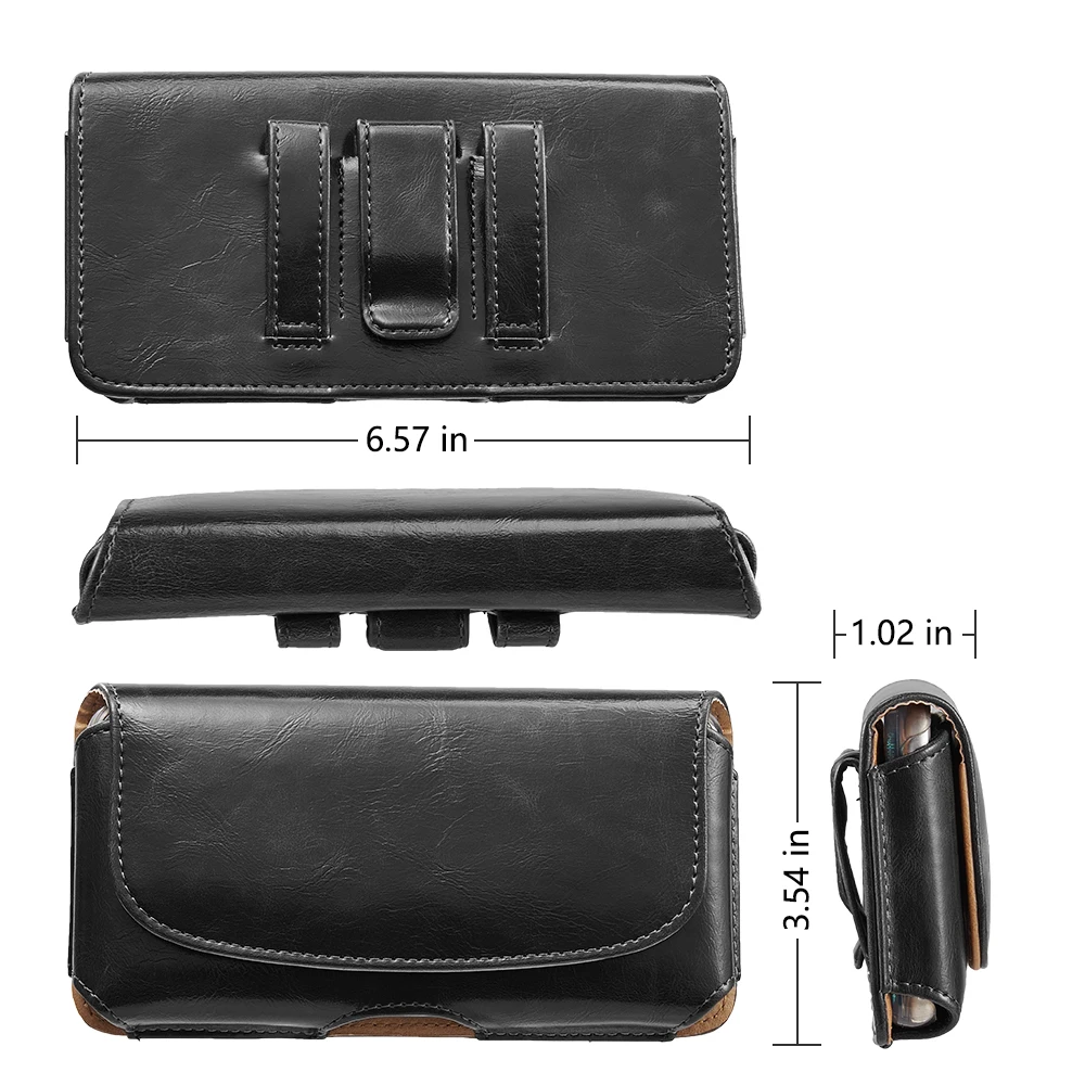 Универсальный чехол для телефона 5 дюйма с зажимом ремня кобура чехол-бумажник из