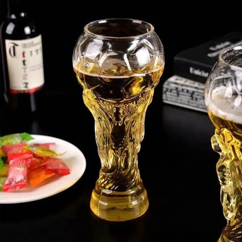 

1PCS/Beer mug football glass bar juice glass handmade beer mug