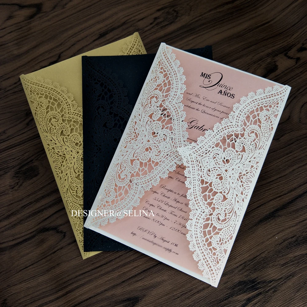 Индивидуальная печать искусственное Свадебное приглашение разноцветные