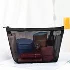 Косметичка прозрачная для женщин и мужчин, модный большой органайзер для путешествий, маленькая черная сумочка для туалетных принадлежностей, 1 шт.