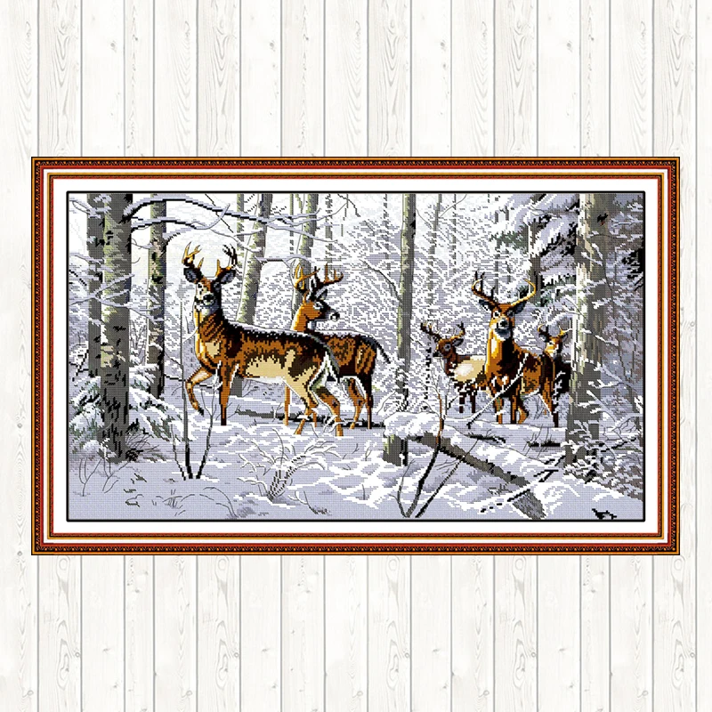 

Joy Sunday 14CT 11CT Counted Stamped DIY Needlework Crafts Cross Stitch Embroidery Kit DMC Cotton Thread Printed Canvas Handmade